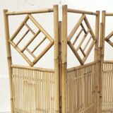 Bamboo and rattan screen