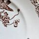 Ironstone dessert plates, poppies