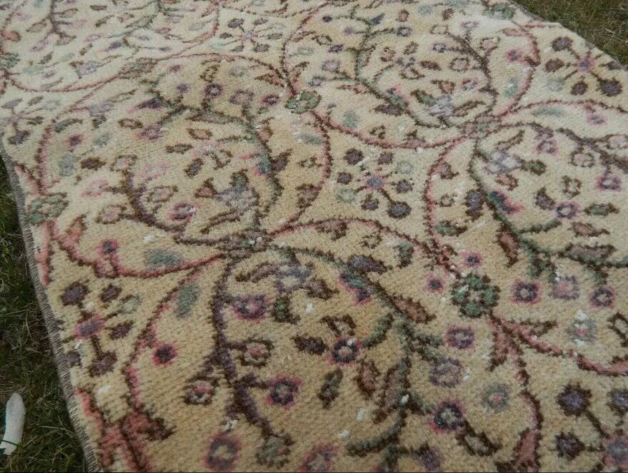 Vintage Turkish hallway rug 64x315 cm