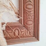 Antique carved wooden frame 64 x 54