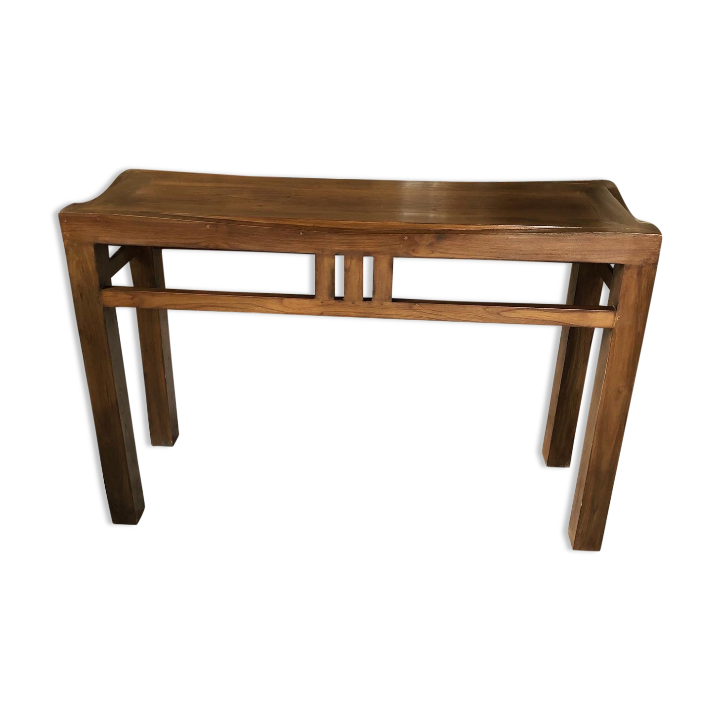 Exotic wood console