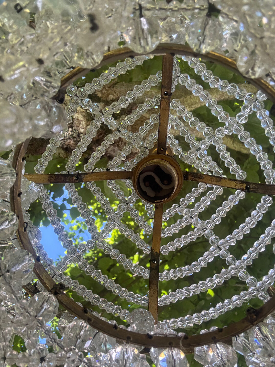 Antique chandelier from the 1930s