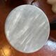 Patinated wooden pedestal table