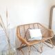2 seater rattan bench