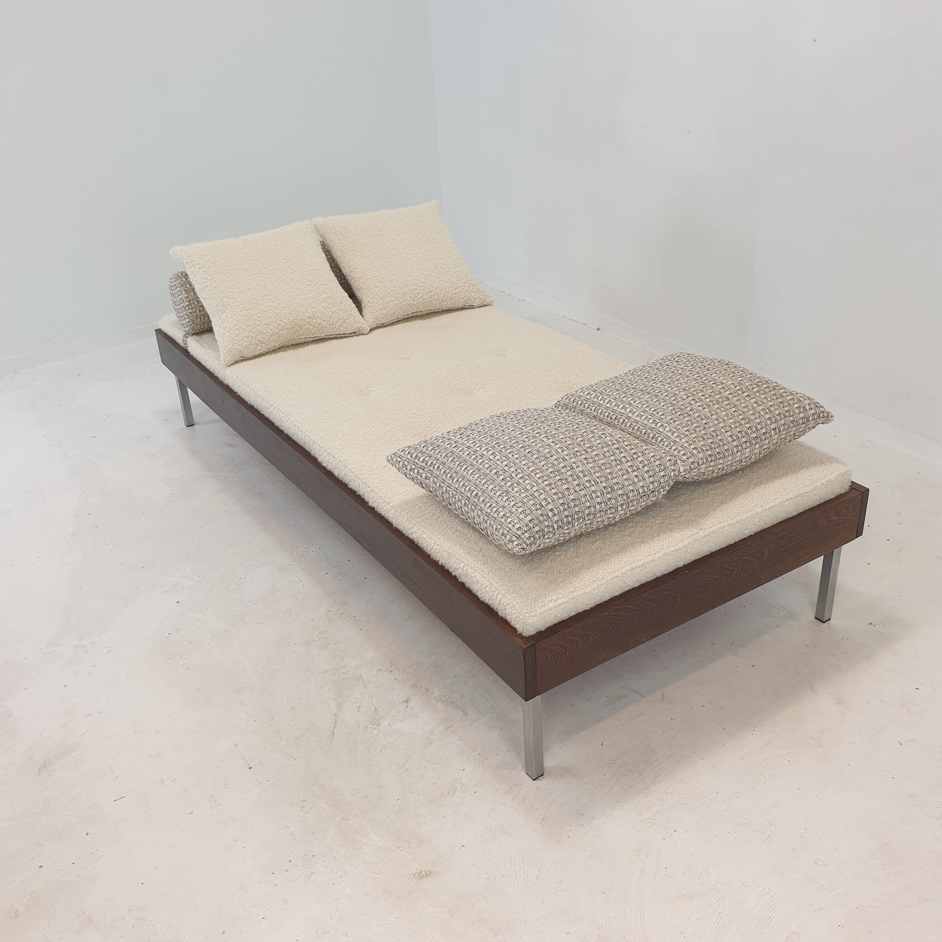 Wengé Daybed with Dedar Cushions and Bolster, 1970s
