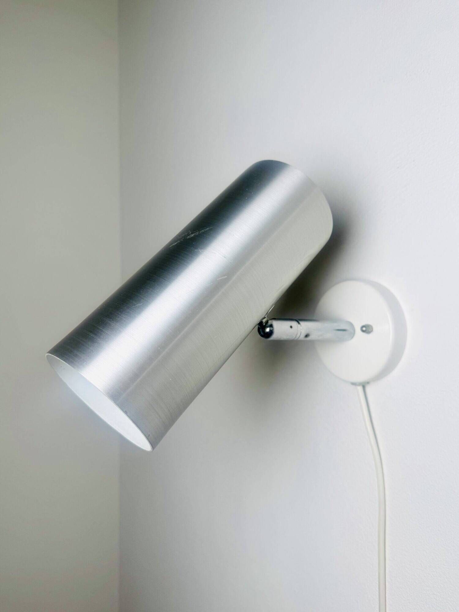 Cylindrical C-1582 Metallic Wall Lamps By Raak Amsterdam, The Netherlands 1960S