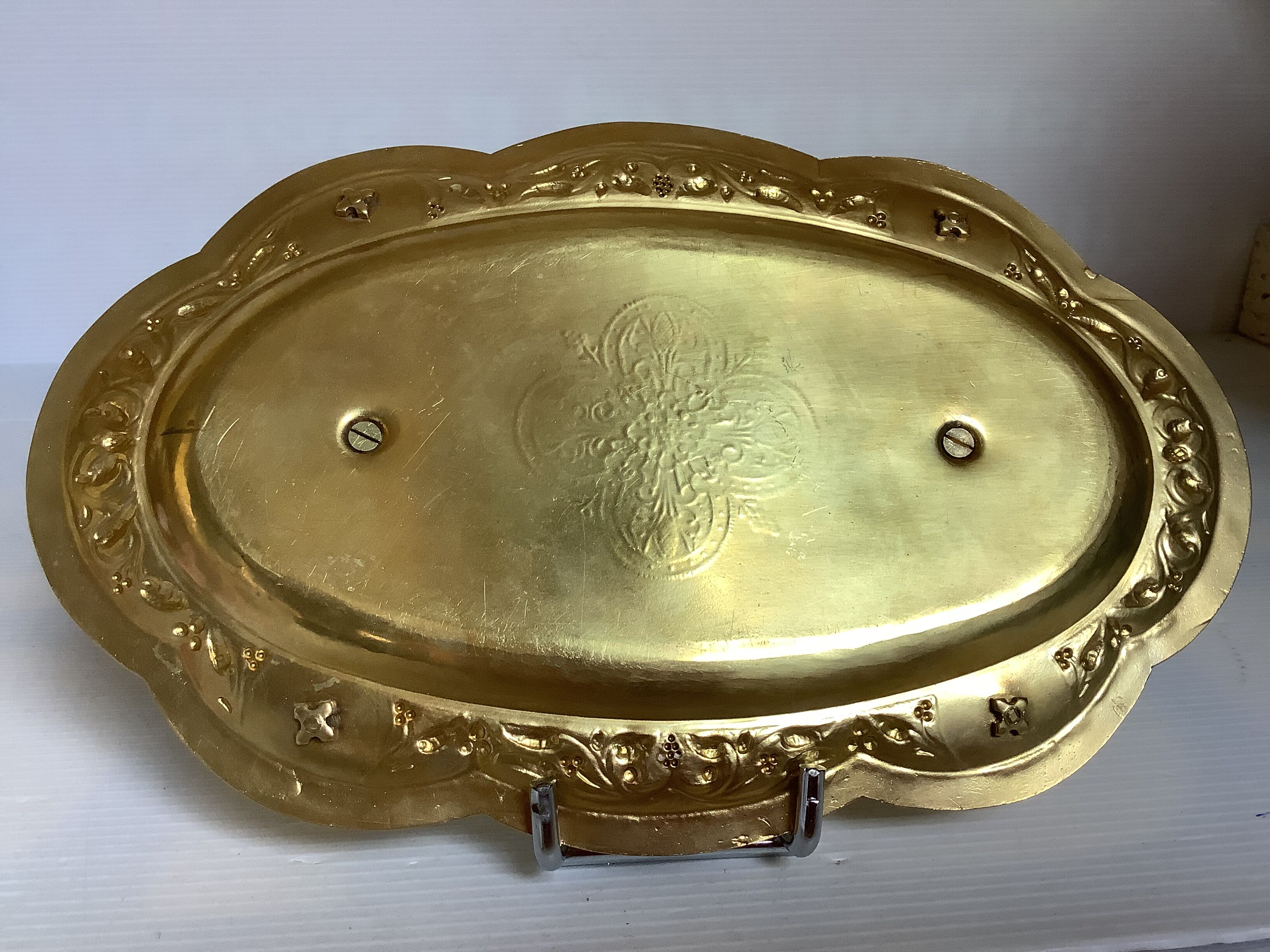 Small brass tray with cloisonné enamel.