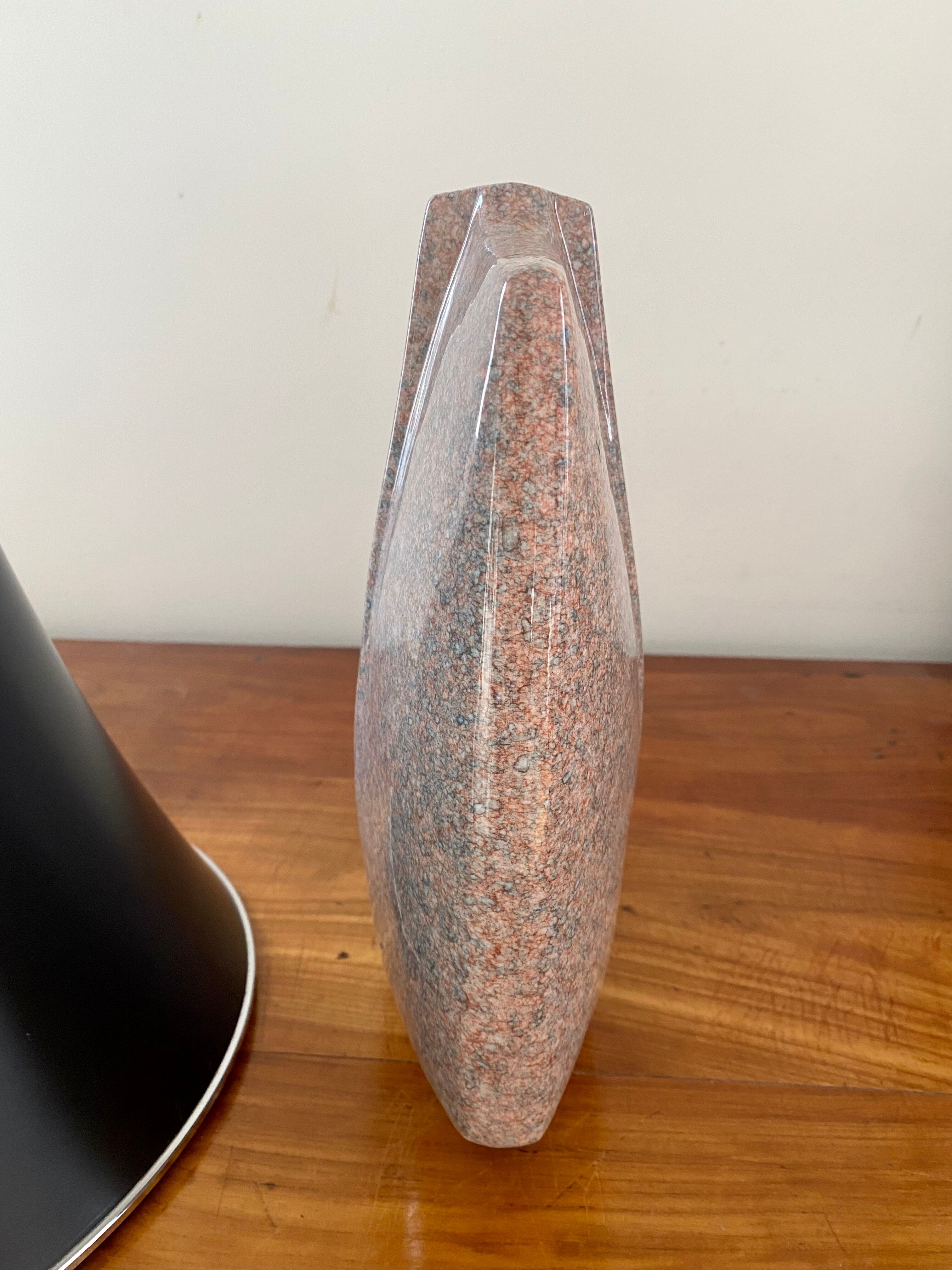 Virebent ceramic vase free form art deco