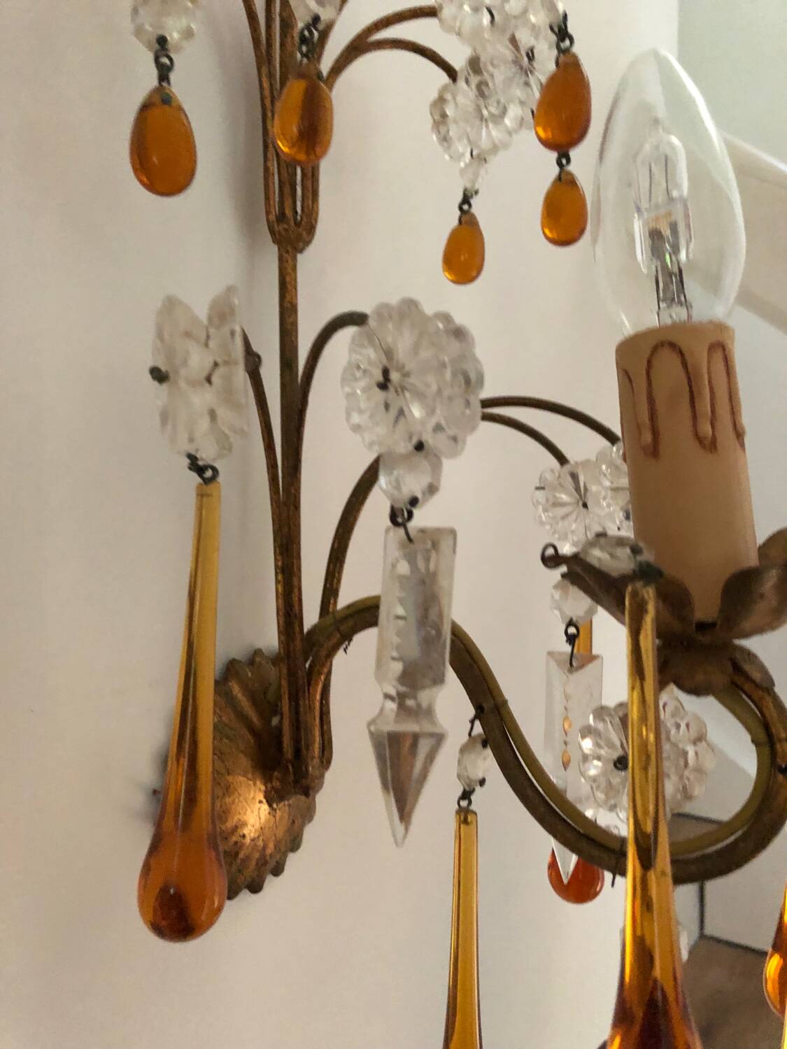 Tassel wall lights x3