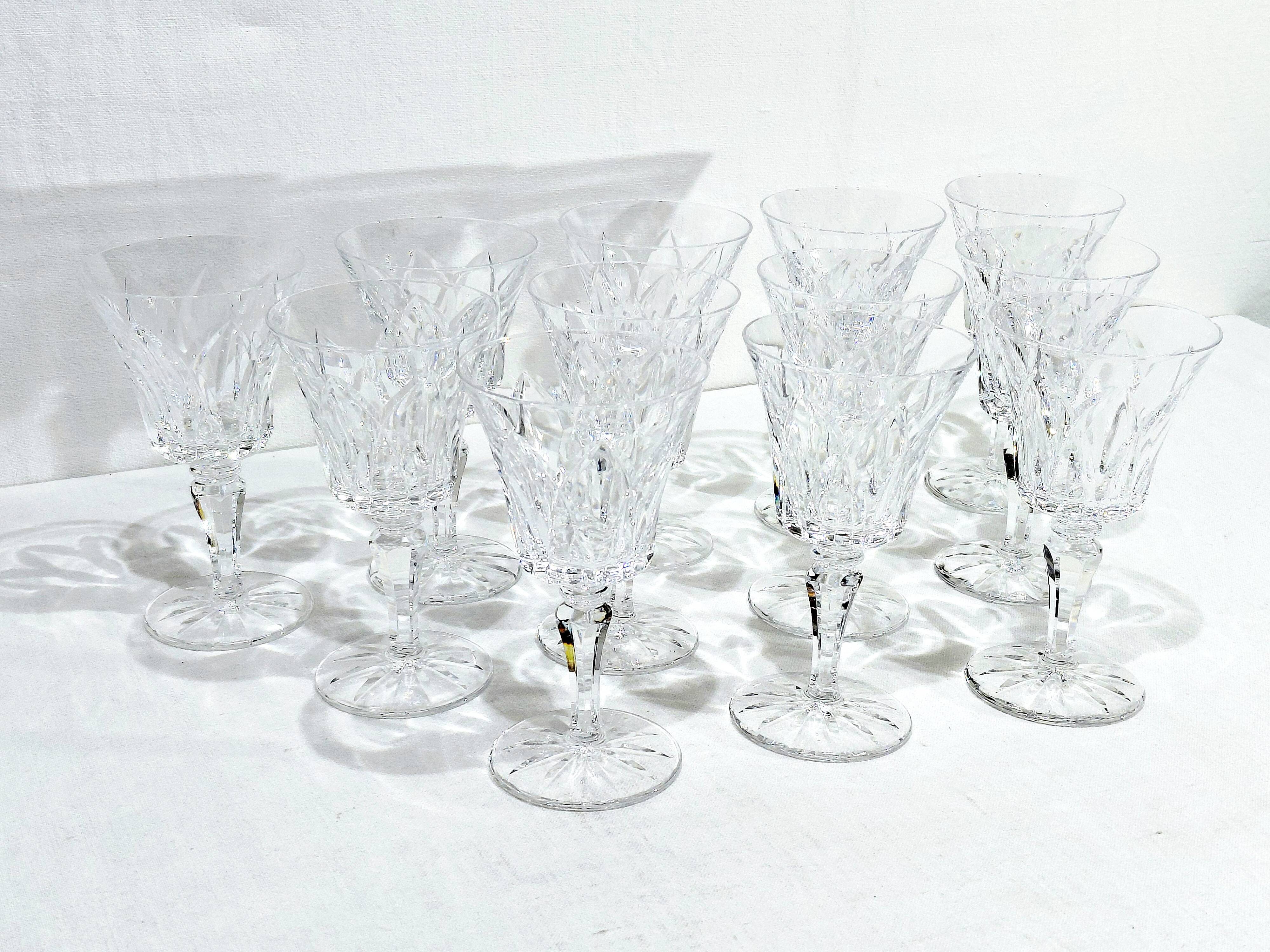 12 white wine glasses St Louis model Camargue