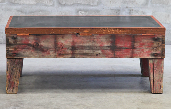 Table basse plateau ardoise