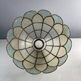 Lampshade in mother-of-pearl and brass 25 cm