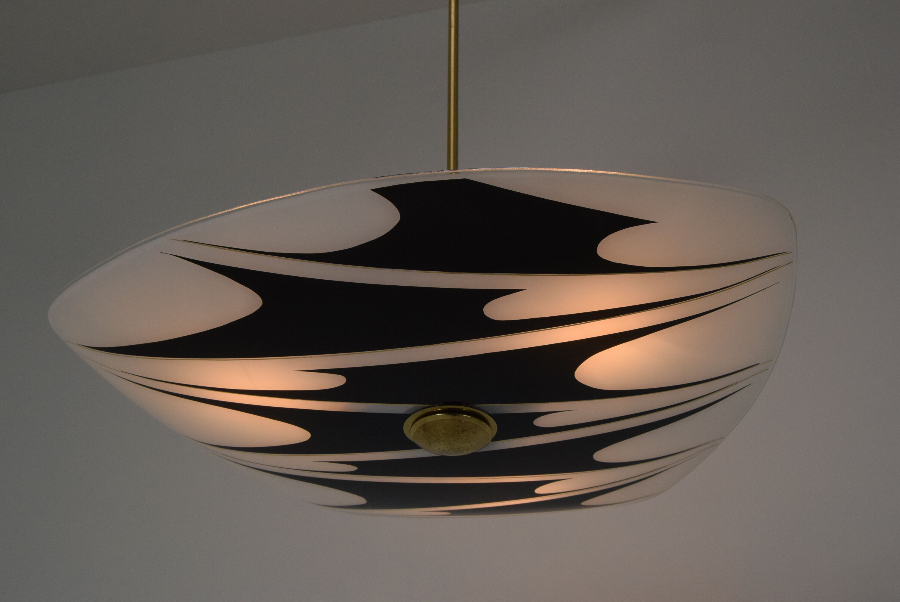 Mid-century Glass Pendant,1960's.