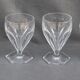6 glasses in Porto or crystal digestive with slices cut St. Louis
