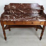 Burgundy marble dressing table
