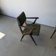 Pair of armchairs with a Scandinavian design in vintage teak from the 1960s.
