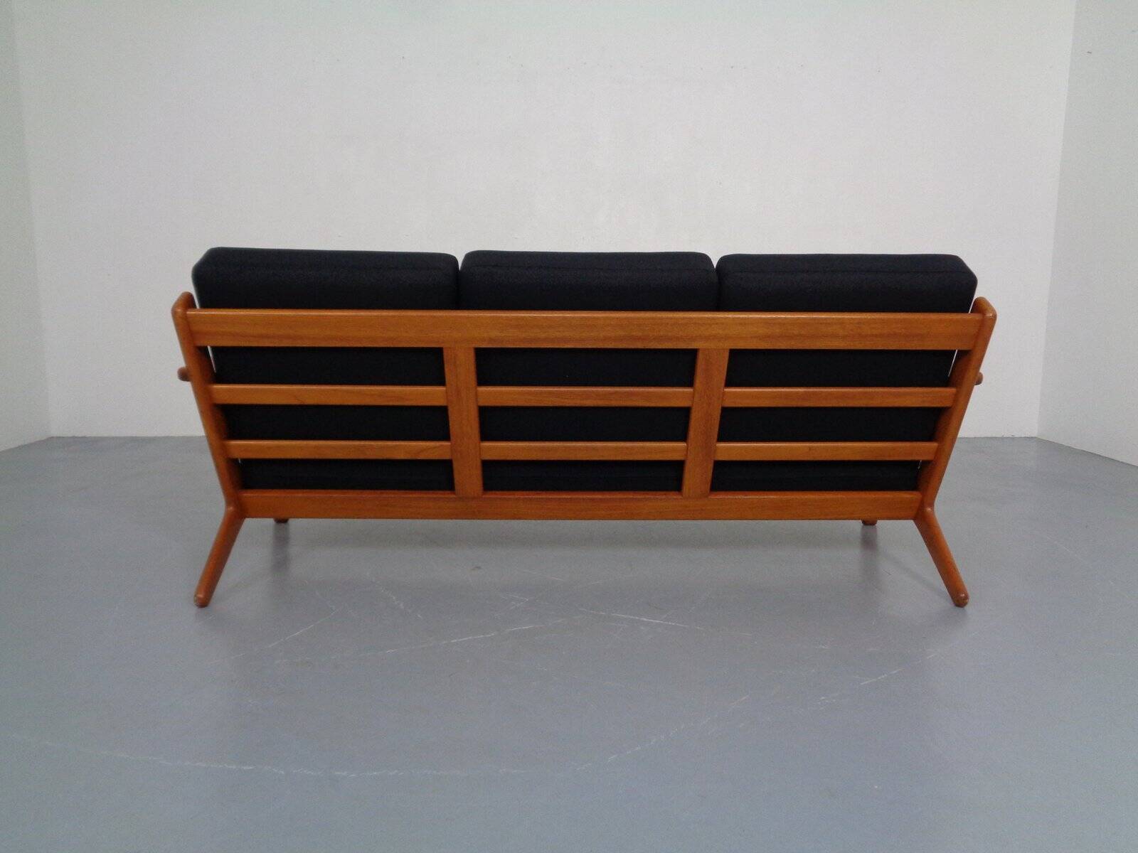 GE 290 Teak 3-Seater Sofa by Hans J. Wegner for Getama, Denmark, 1960s