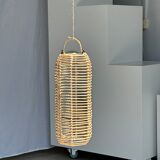 Small lantern-shaped rattan suspension H35 D15