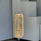 Small lantern-shaped rattan suspension H35 D15