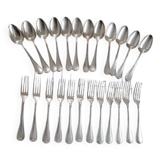Cutlery 12 forks and 12 spoons Christofle