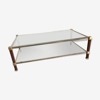 Glass coffee table from the 60s/70s