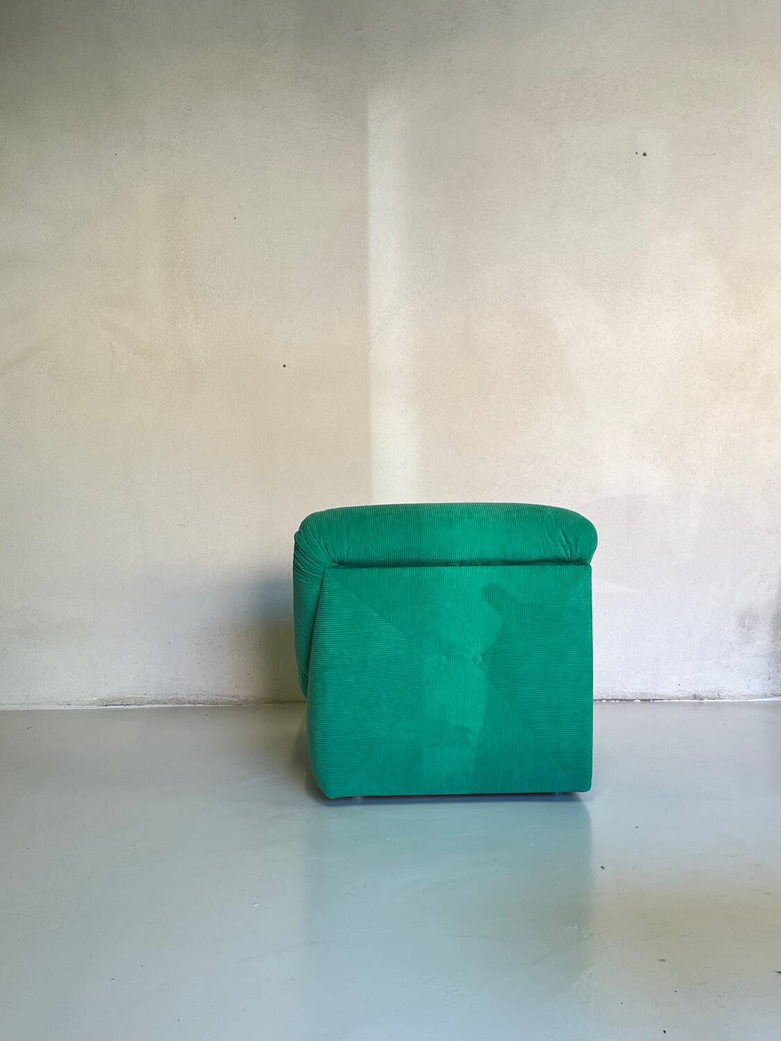 70s velvet armchair Roche Bobois