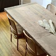 Table monastère en chêne ancien massif – SOLEIL 400 par 120 cm