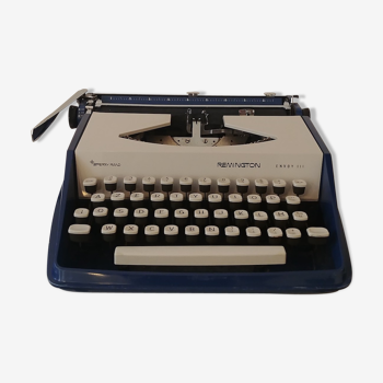 Machine a écrire Remington SPERRY RAND Envoy III bleue
