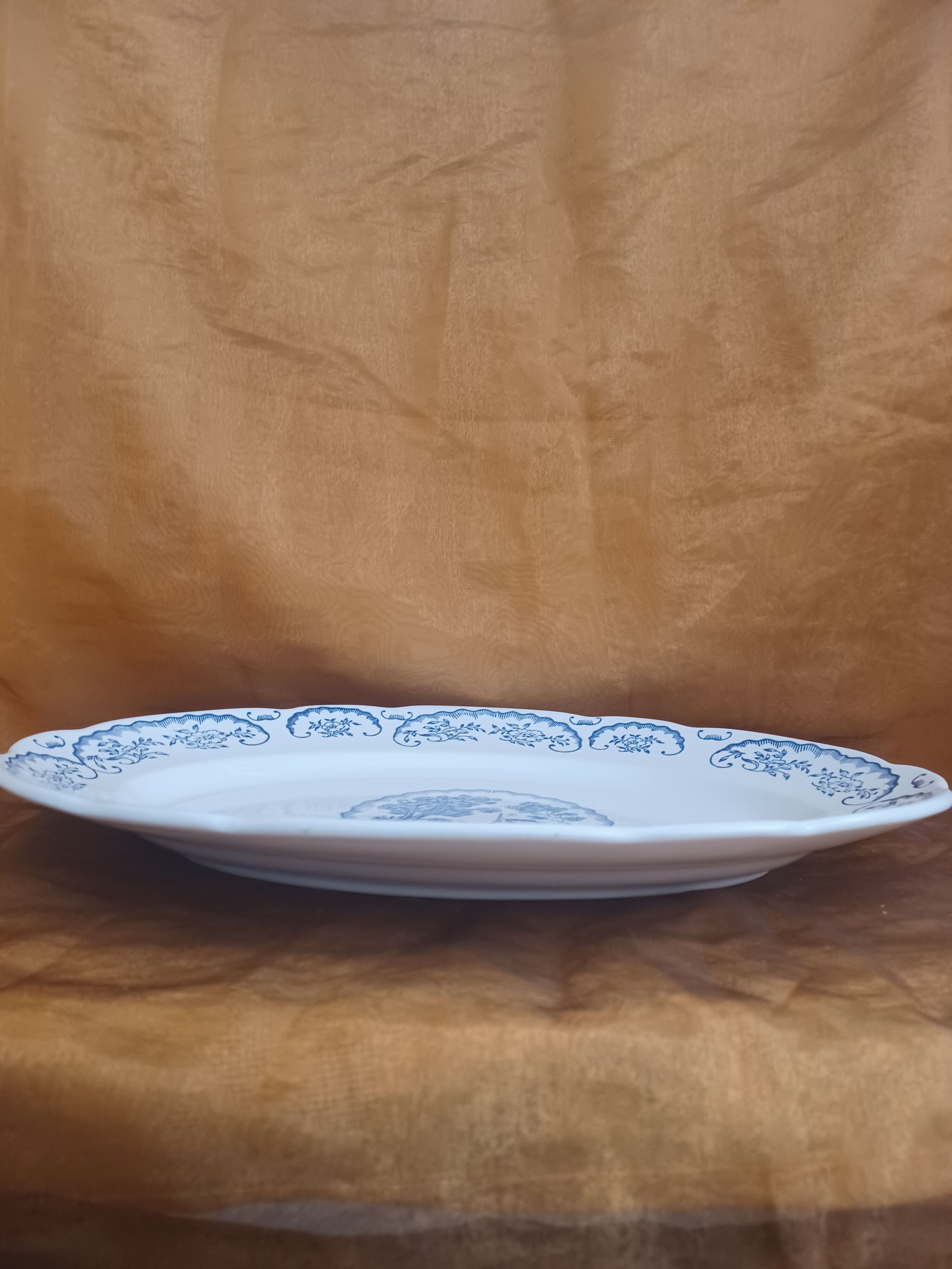 Digoin Sarreguemines oval dish.