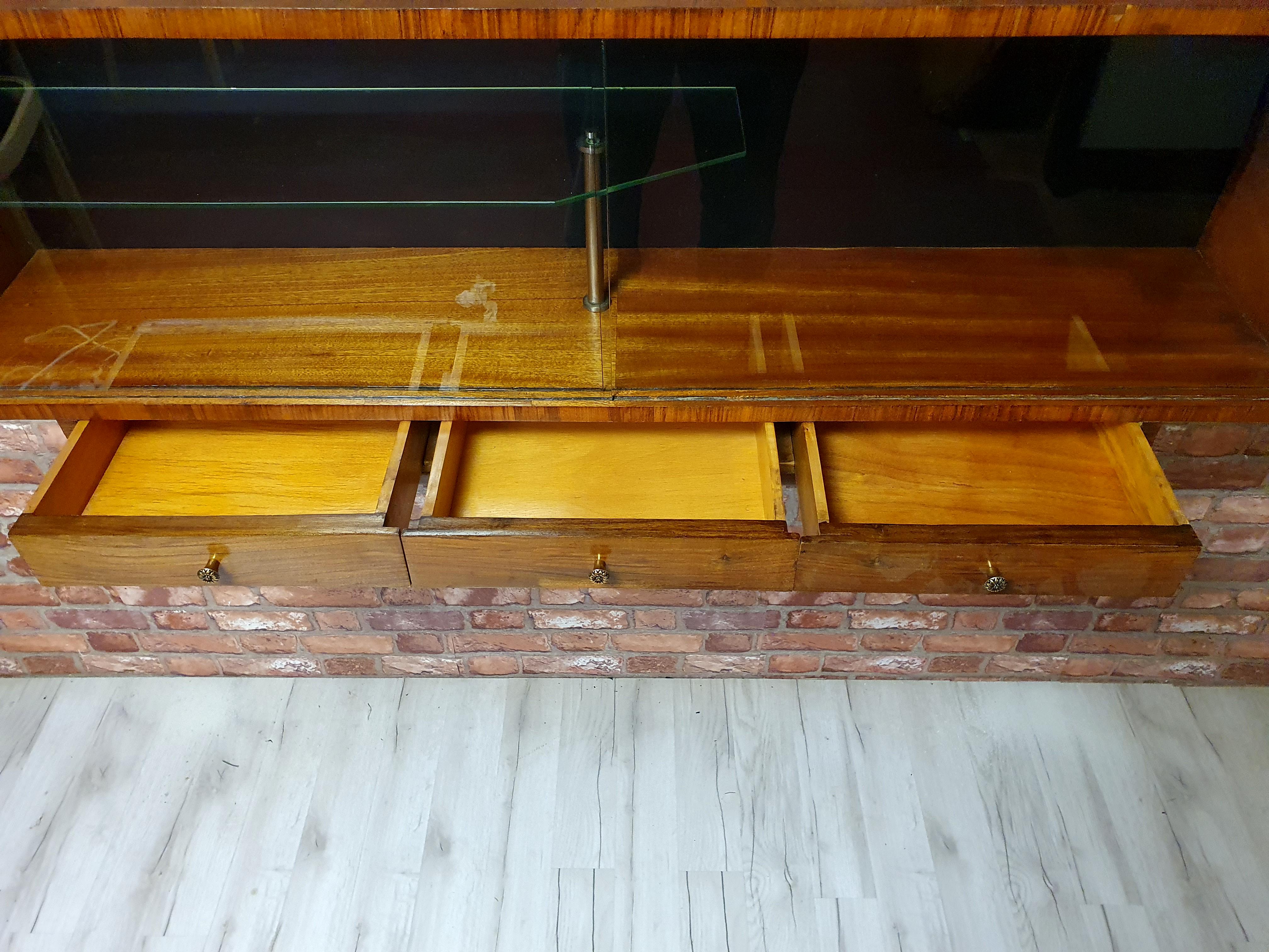 Display cabinet with hanging drawers, Poland, 1970s after renovation.