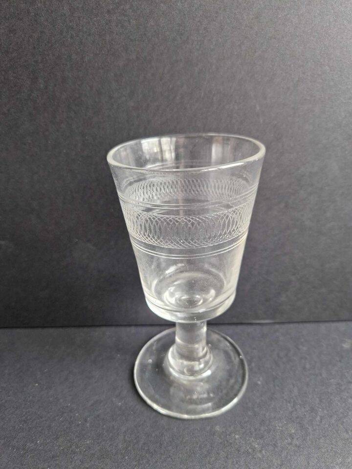 Set of 12 old stemmed glasses