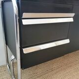 Enfilade vintage métallique style Bauhaus des années 1970