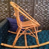 Rattan child rocking chair
