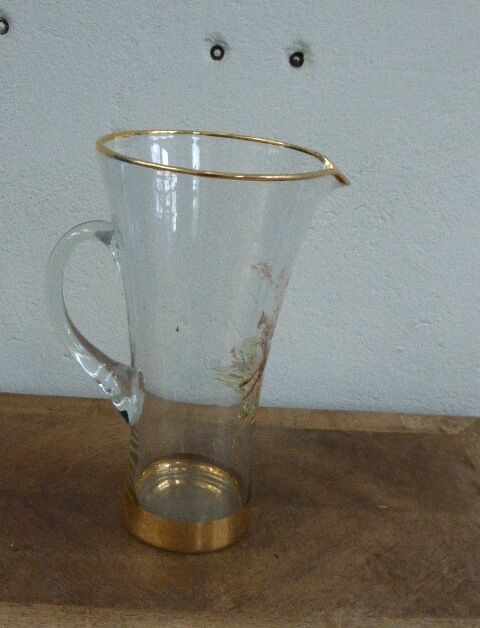 Carafe design glass and vintage 1950/1960