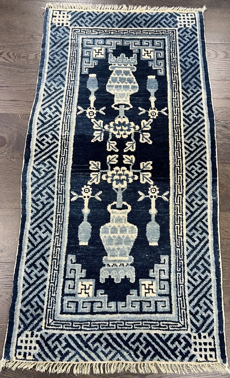 Tapis chinois antique fait main