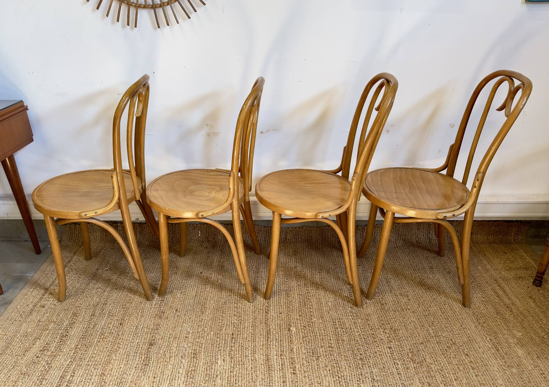 4 bentwood bistro chairs – Thonet style