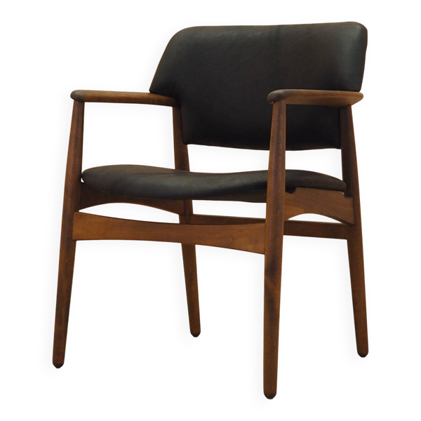 Fauteuil Lounge en Chêne Larsen & Madsen pour Fritz Hansen, années 1970