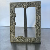 Antique Japanese Bronze Metal frame  13.5 cm x 10.5cm