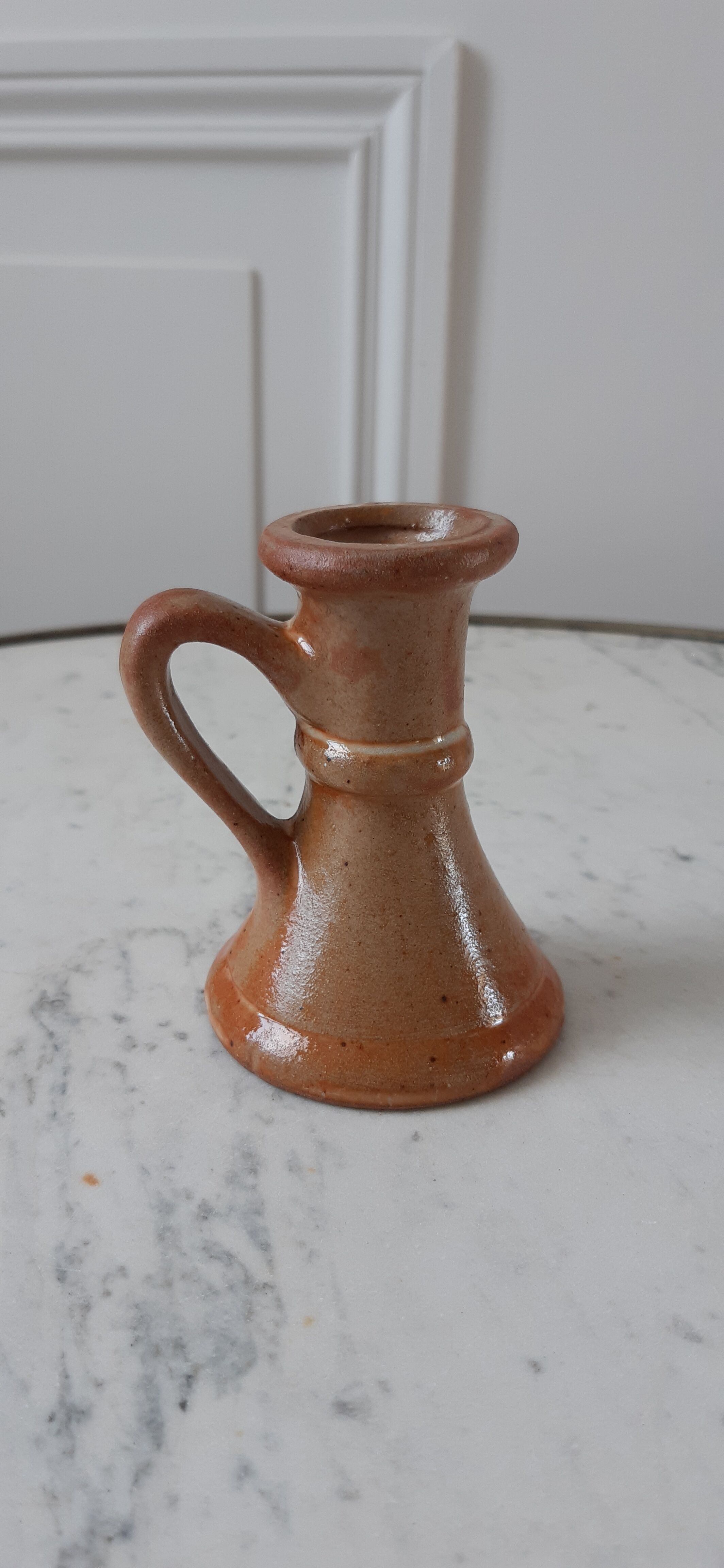 Sandstone candle holder 70s