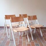 4 two-tone 80's chairs