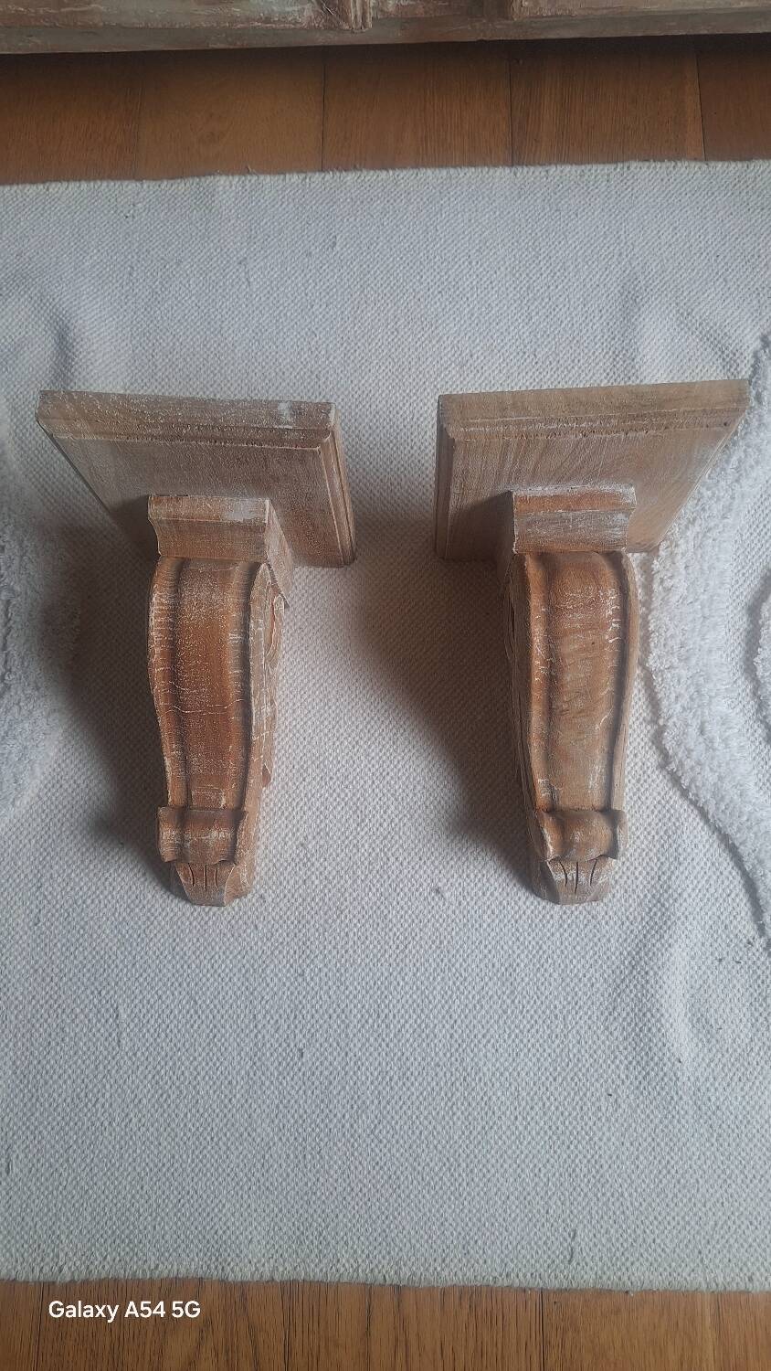 Applique, console bois