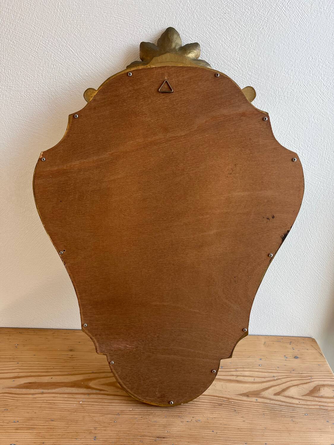 Vintage baroque style gilded mirror