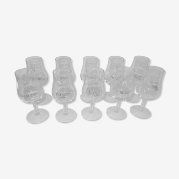 Lot of 10 glasses blancass