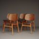 Model 155 Shell Chairs by Børge Mogensen for Søborg Møbelfabrik. Denmark