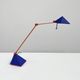 Blue desk lamp by Lungean & Pellmann for Brilliant Leuchten Germany, 1980