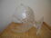 Vintage crystal molded deco rvintage crystal cup