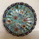 Plate style cloisonné enamels longwy serrated edge