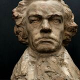Terracotta bust representing Beethoven around 1930