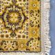 Tapis sarouk vintage moutarde
