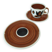 Cup and cake plate "Kimono" from Boch